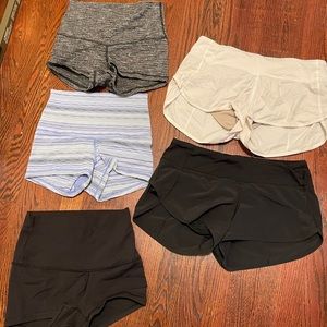 Lululemon running/yoga shorts. Size XS/S.